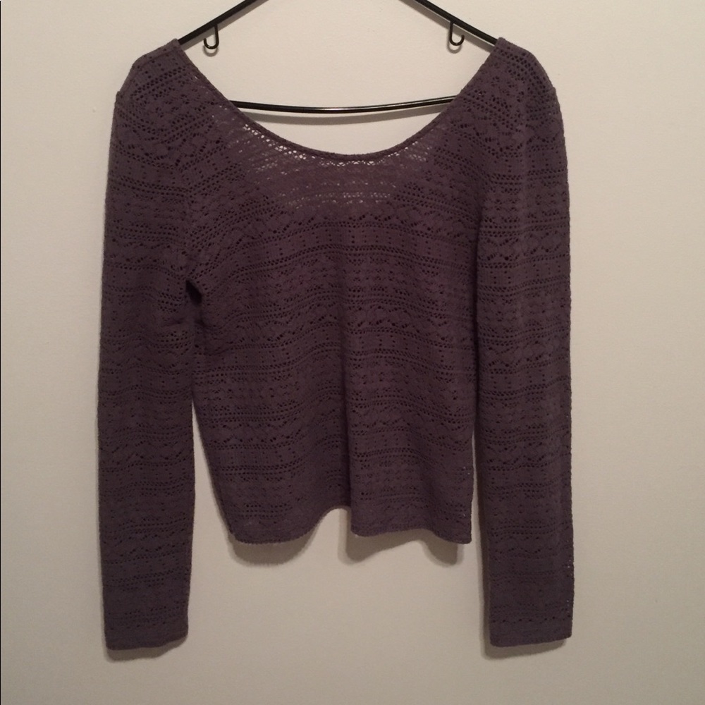 Dark purple long sleeve shirt