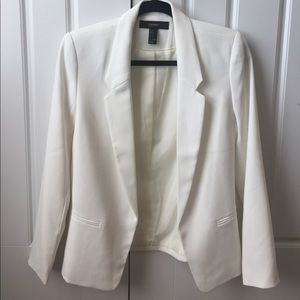 NWOT white open front forever 21 blazer
