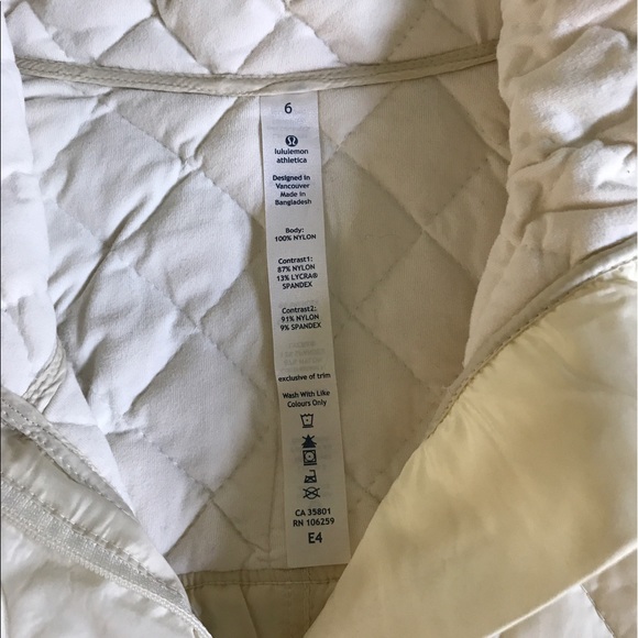 Lulu Lemon pullover in winter white size 6 - Picture 3 of 3