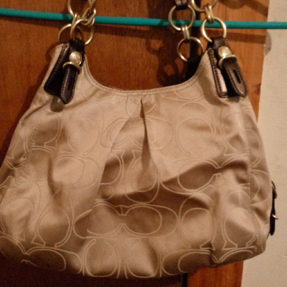 Coach multi-compartment hobo handbag