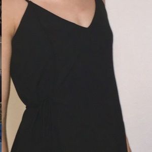 Wayf Black Spaghetti Strap Blouse Size Small