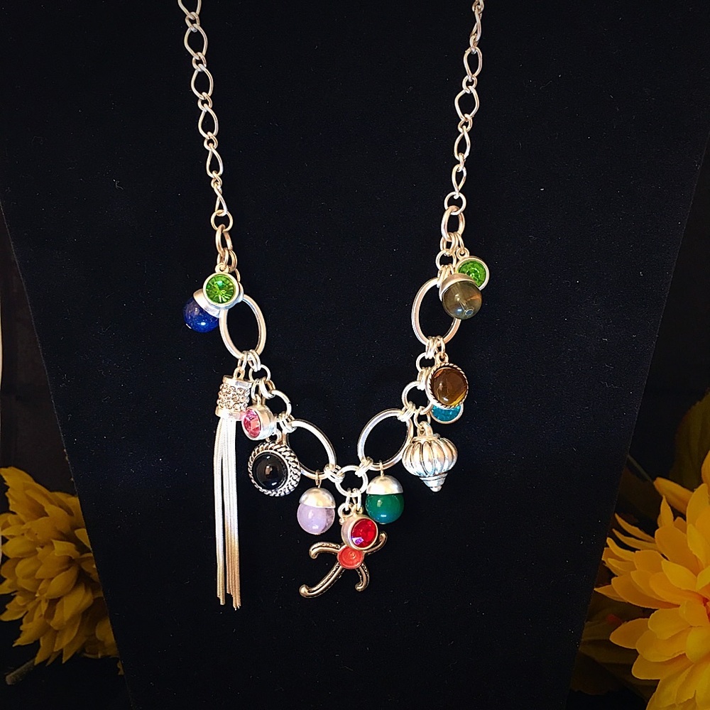 Multi gemstone necklace