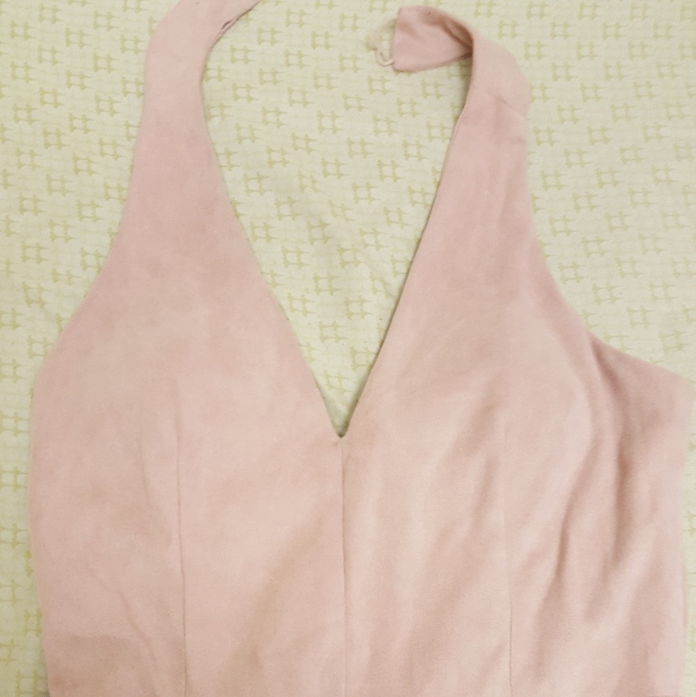 Pink Suede Jumper