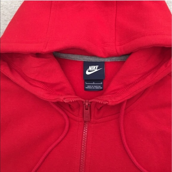 Nike - Nike men's bright red zip up hoodie from ! officestyle's closet on Poshmark