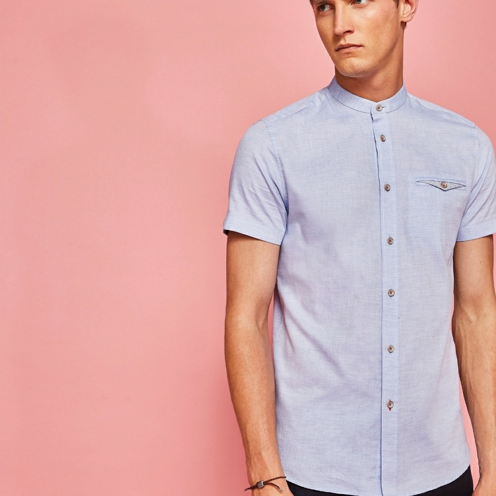 ELVOS

Granddad collared cotton shirt