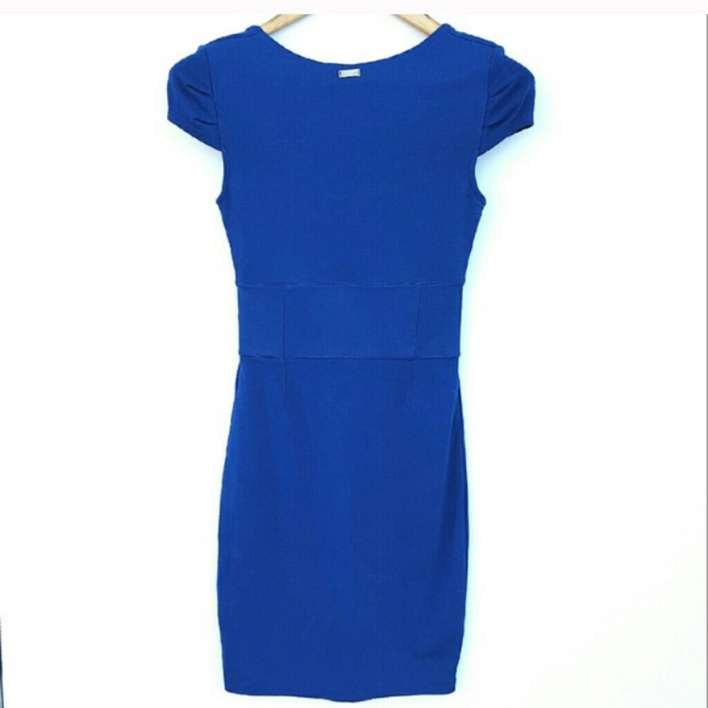 Cobalt blue cap sleeve Guess dress - Picture 2 of 4