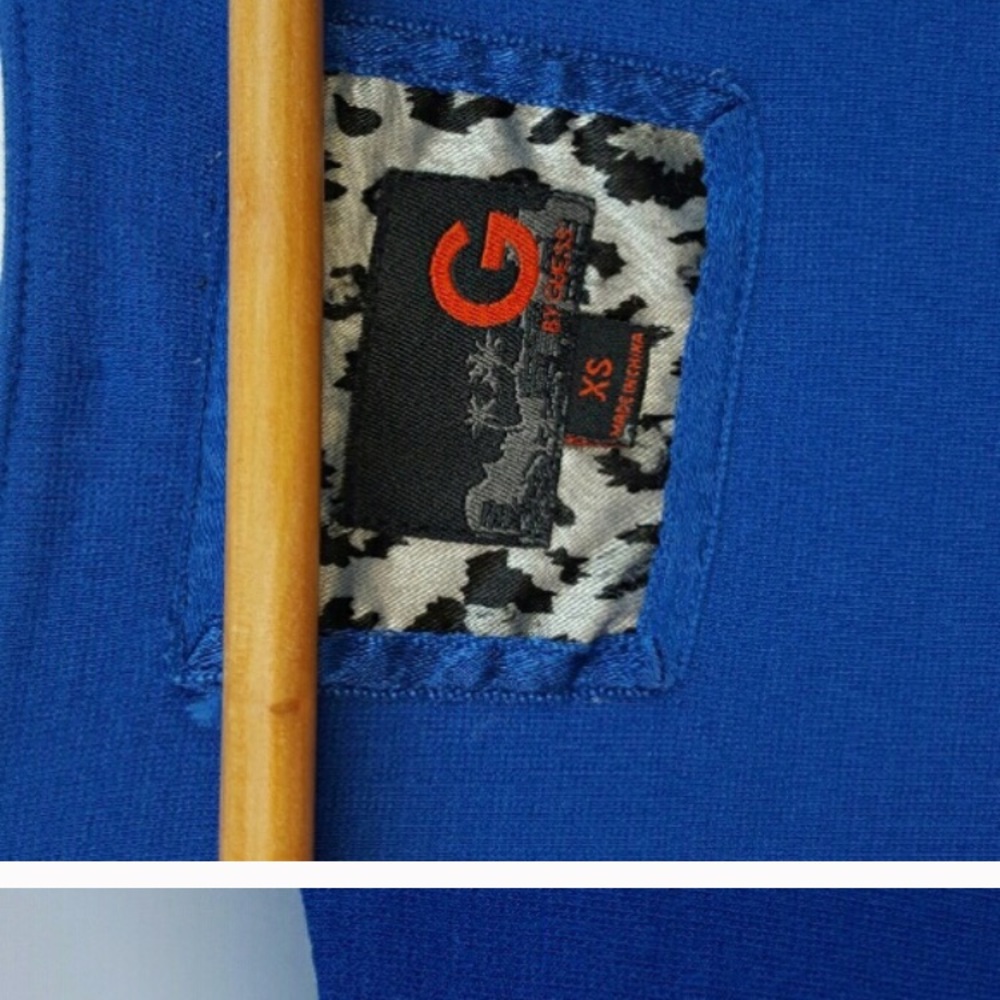 Cobalt blue cap sleeve Guess dress - Picture 3 of 4