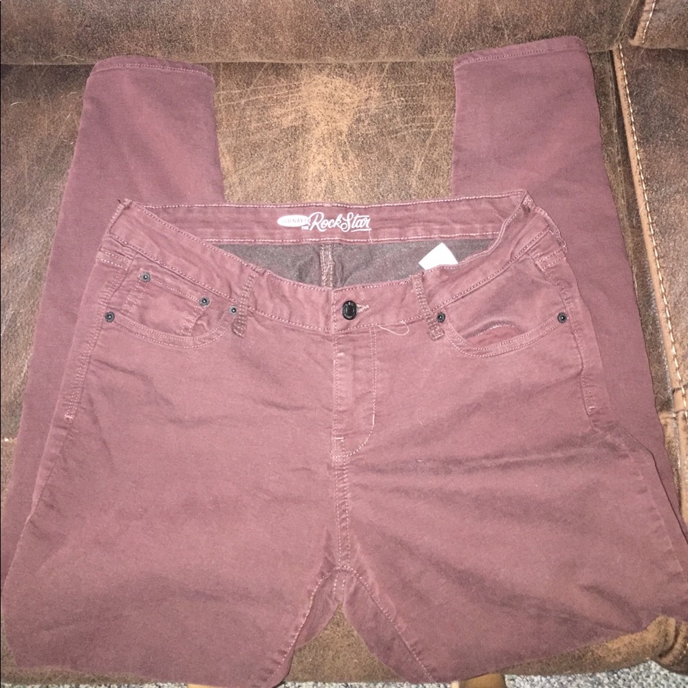 Maroon jeans