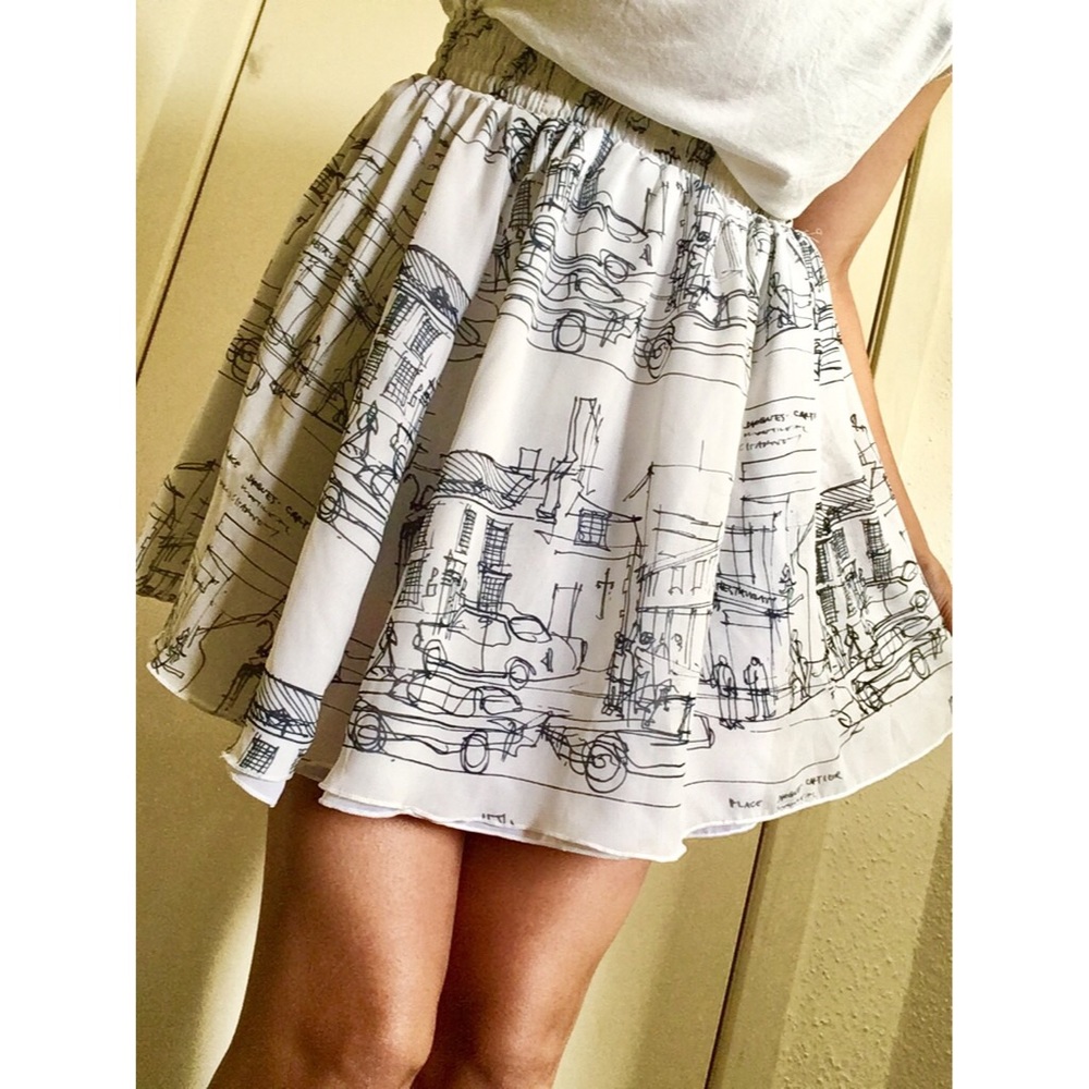 AMERICAN APPAREL Chiffon Skirt