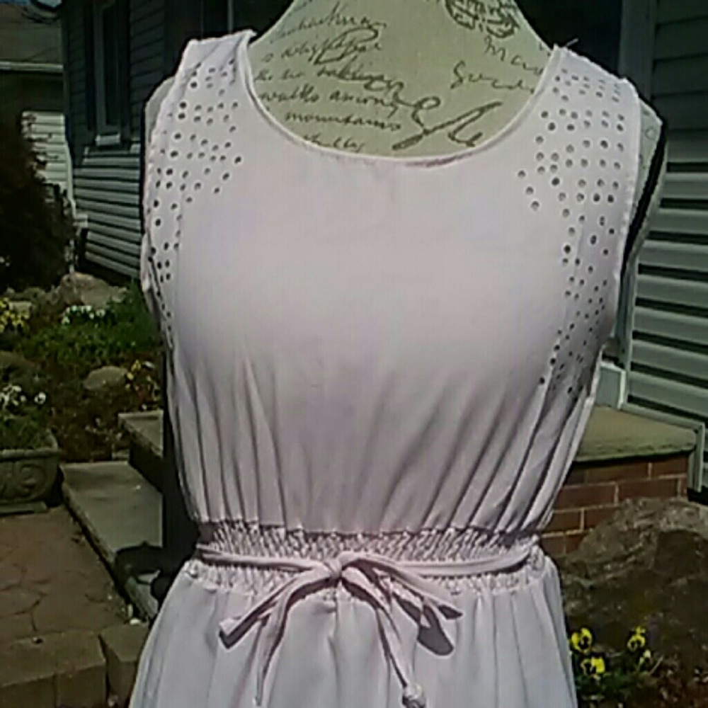 Cute soft pink Eyelet sundress  ON CLEARANCE