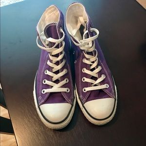 Purple Hightop Converse