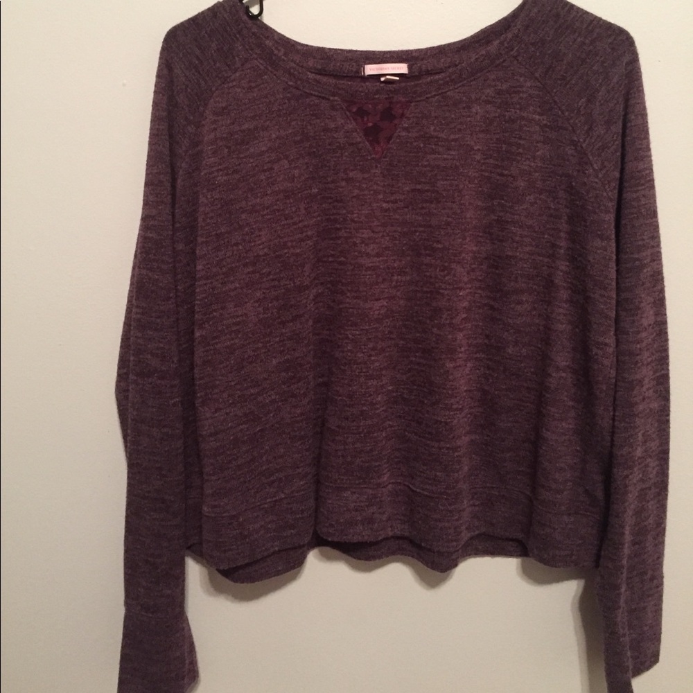 Victoria's Secret- long sleeve dark purple shirt
