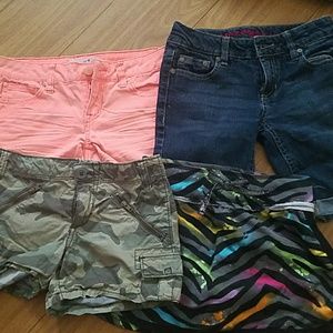 Girls size 8 bundle shorts