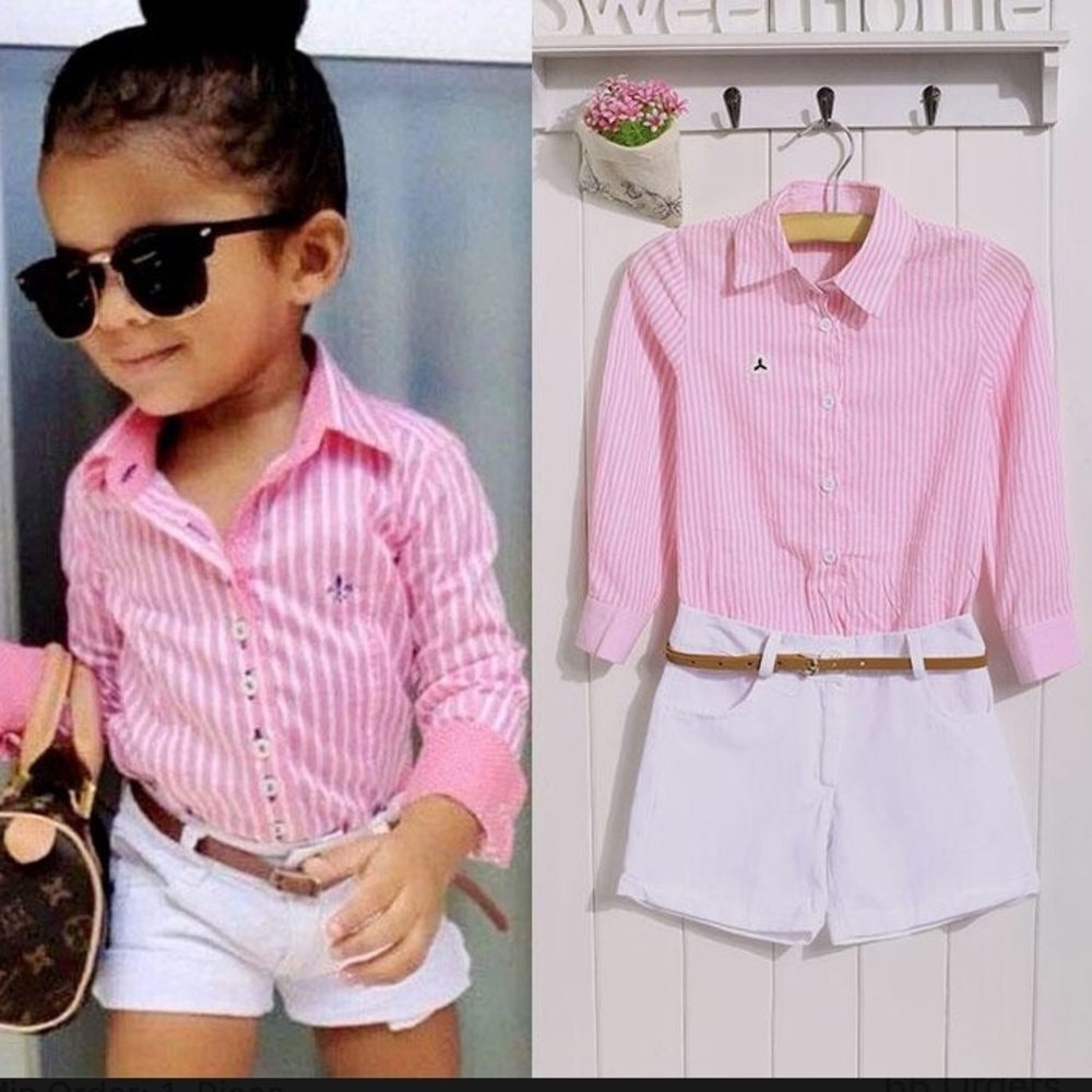 OUTFIT STYLISH NWT BELT LITTLE GIRL 5T