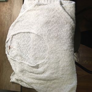 White Free People short sleeve sweater dress