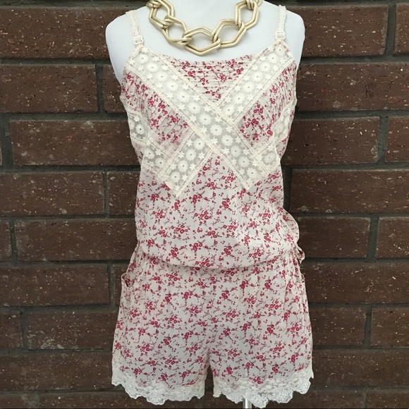 Zara Pants - Zara TRF Collection | Maroon Floral Romper