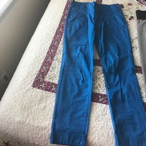 Mid-rise blue pant