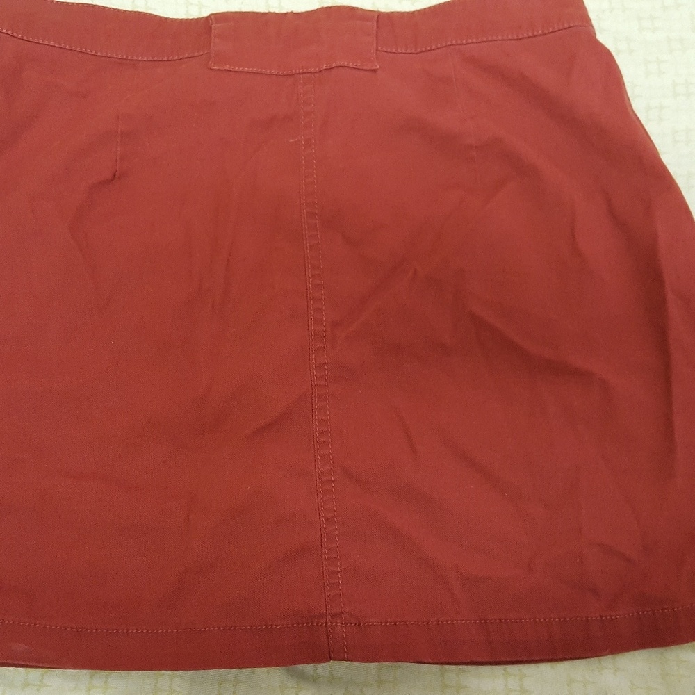 Rust Colored Mini Skirt - Picture 2 of 2