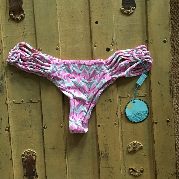 Frankie's Bikinis Other - NWT FRANKIE'S BIKINIS BRAND BOHO PATTERN PINK BIKINI BOTTOMS S