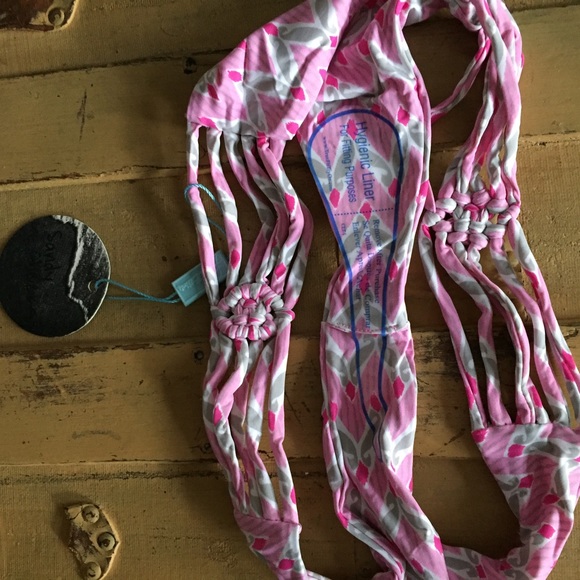 NWT FRANKIE'S BIKINIS BRAND BOHO PATTERN PINK BIKINI BOTTOMS S - Picture 8 of 9