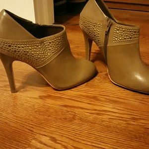 Gold studded booties