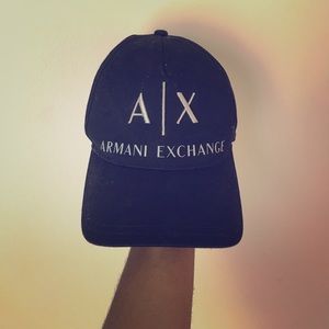 Black Armani Exchange hat .
