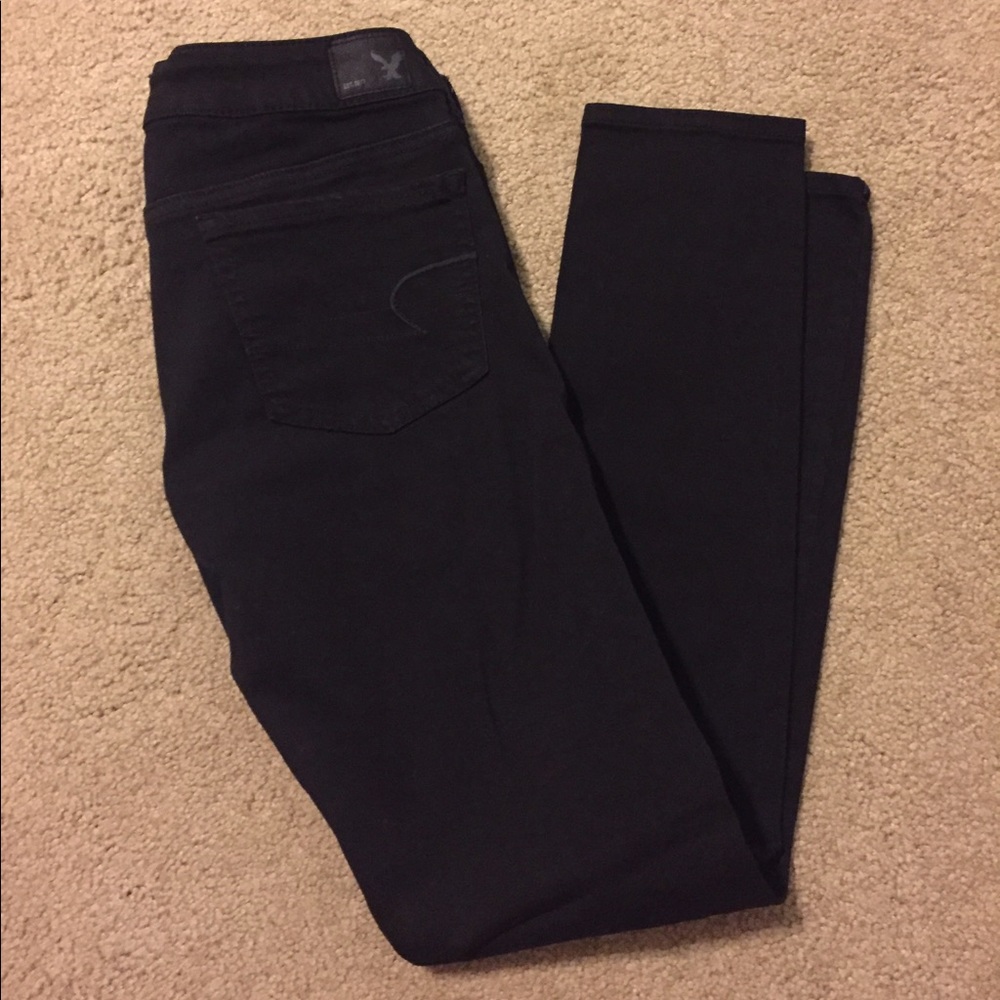 Black American eagle skinny jeans