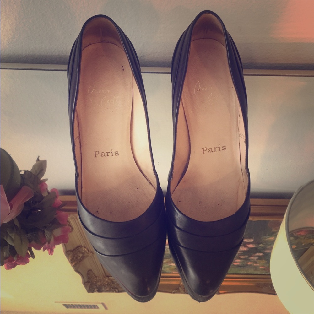 Christian Louboutin brown insectika