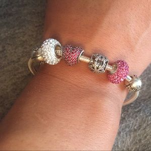 Pandora bracelet and charms