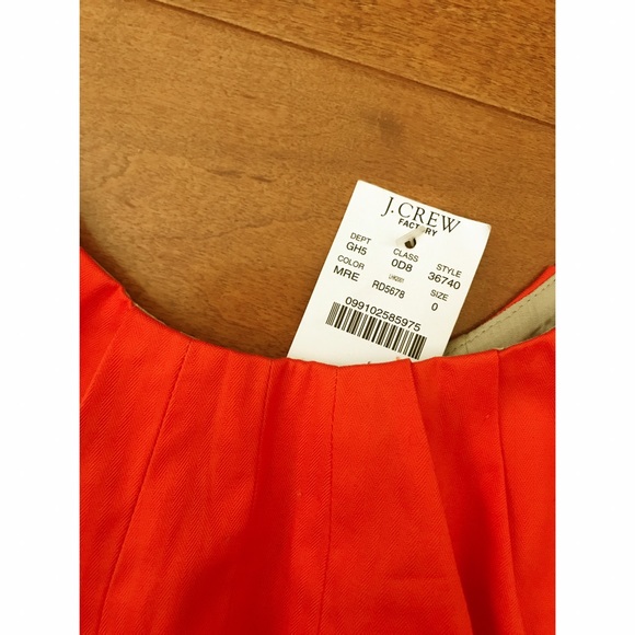 NWT J Crew Factory Size 0 Cotton Shift Dress - Picture 2 of 3