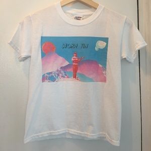 Retro Screen print fitted mini t-shirt // XS or S