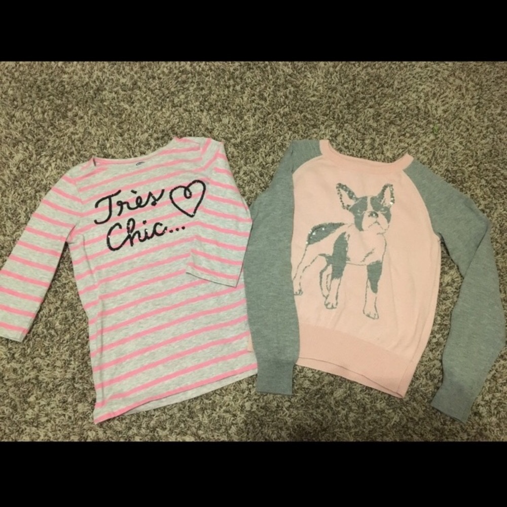 Girl's GAP Shirt and sweater Bundle