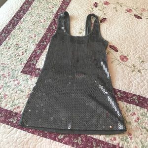 Shiny metalic tank top