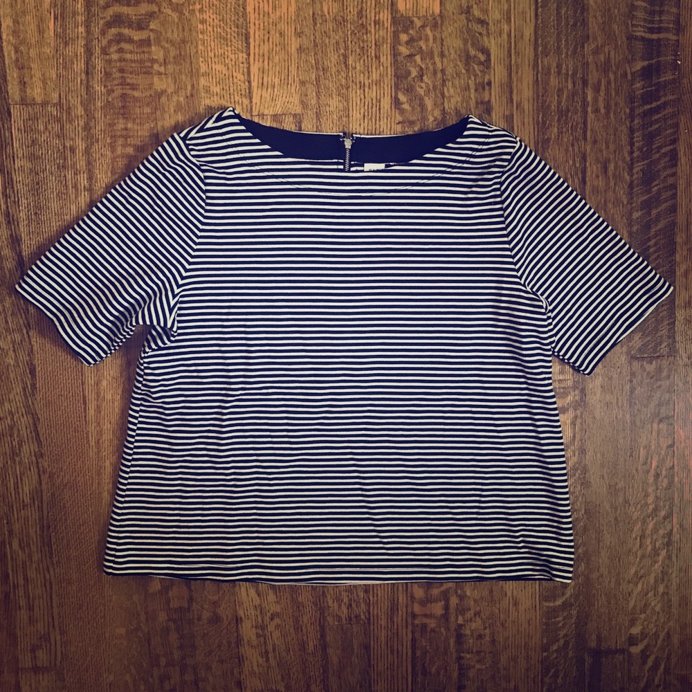 GAP | Striped Top Zipper Back