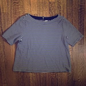 GAP | Striped Top Zipper Back