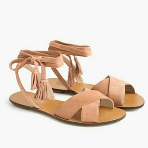 J.CREW  tie up sandals