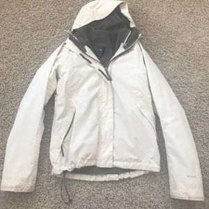 White north face jacket