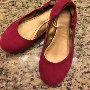 Pink ballet flats by BCBG