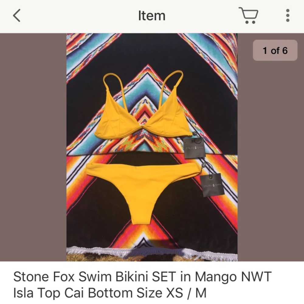 ISO STONEFOX TOP IN S/XS/M in Mango