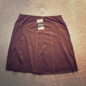 Pitaya suede tan skirt. Medium