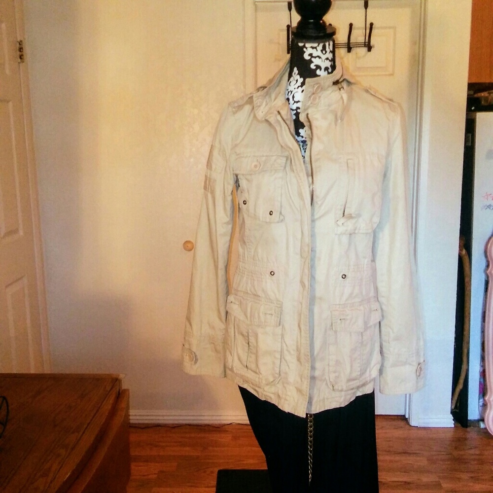 Zara Basics Utility Cargo Jacket ~ m