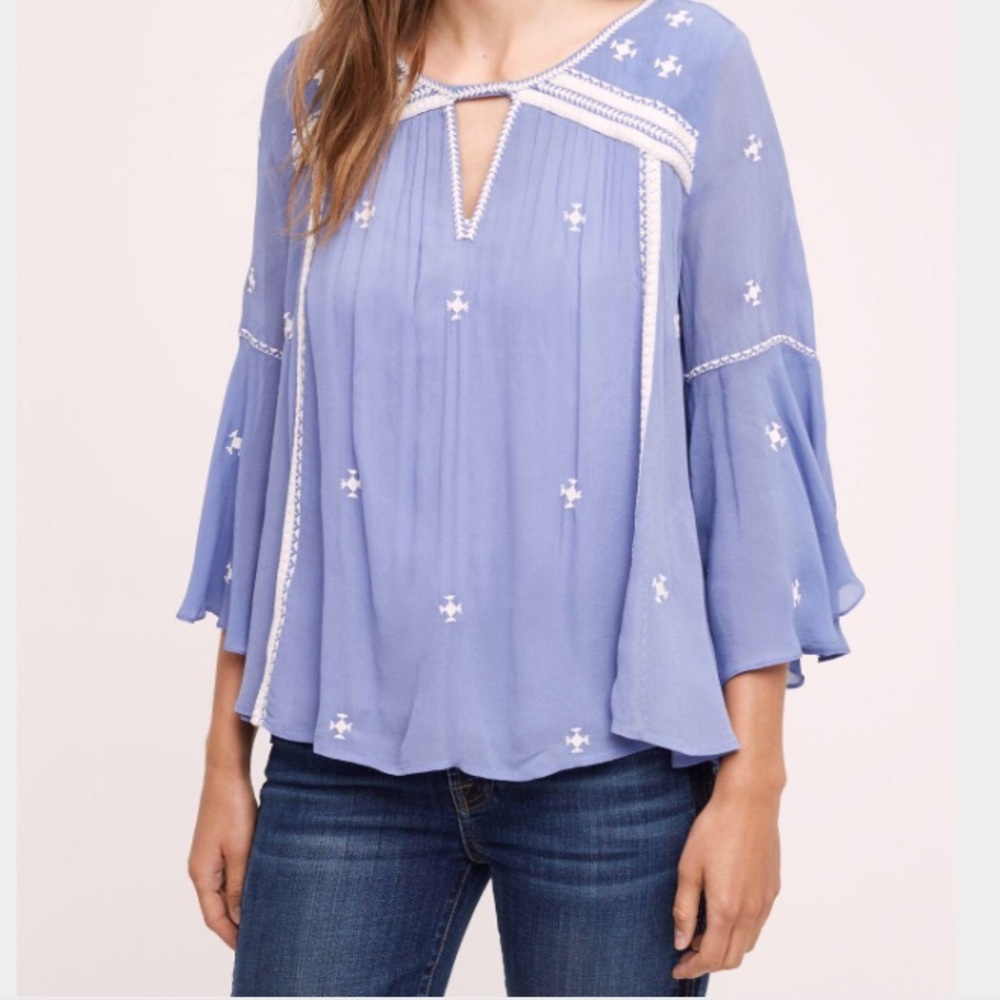 Floreat Embroidered Adena Top