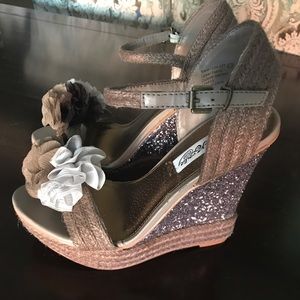 NEVER WORN NAUGHTY MONKEY WEDGES