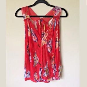 FREE PEOPLE - Boho Sheer Pleated Racerback