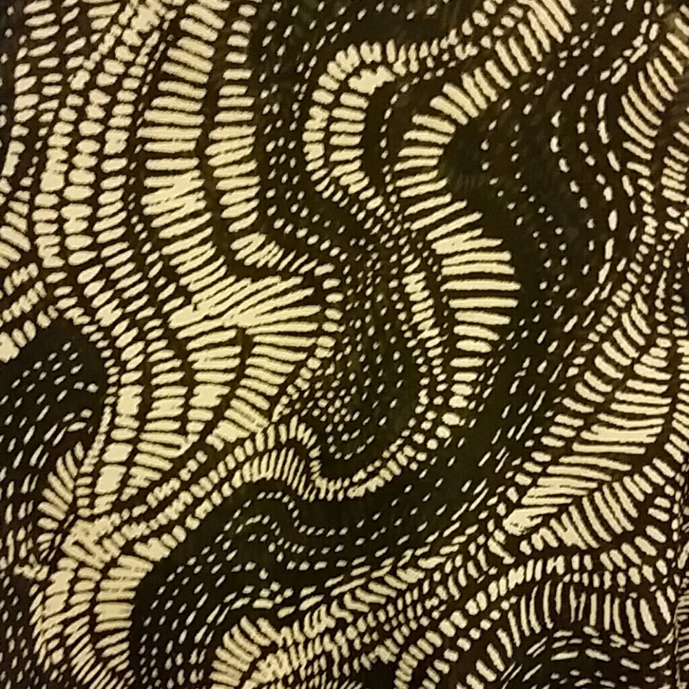 Sheer maxi black and white swim cover-up