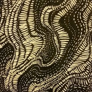 Sheer maxi black and white swim cover-up