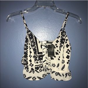 Patterned Crop Too