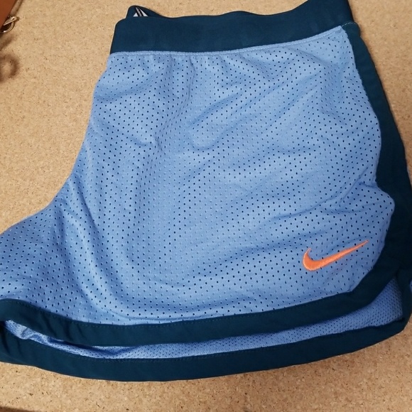 Nike Pants - Nike womens running shorts,  blue &green , large