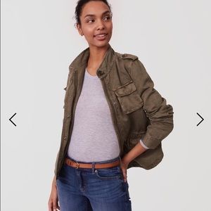 LOFT twill utility jacket