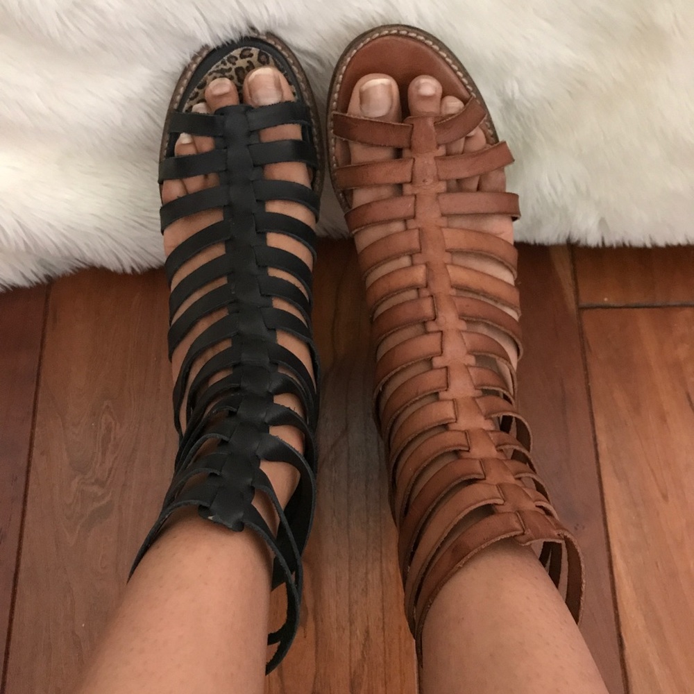 LuLu's CAGED SANDALS::Brand SixtySeven